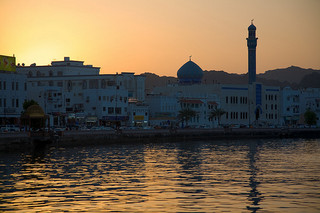 Abendstimmung in Matrah bei Muscat, Oman