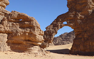 Felsbogen von Tilalane, Tassili N'Ajjer, Algerien