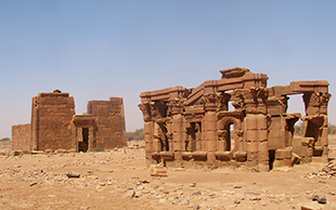 Römischer Kiosk mit Löwentempel, Naqa, Sudan