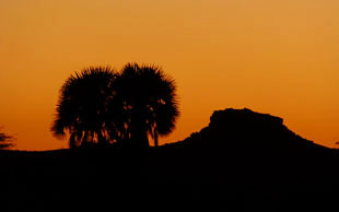Jeden Abend ein fantastischer Sonnenuntergang, Ennedi, Tschad