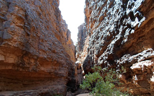 Schlucht im Flusstal des Oued Amhasser