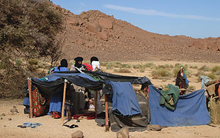 Campement von Tuareg, Hoggar, Algerien