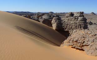 Düne bei Intriken, Tassili Immidir, Algerien