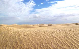 Morgenstimmung im Grand Erg Oriental, Tunesien