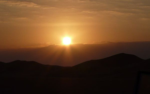 Sonnenuntergang in der Rub al Khali, Oman