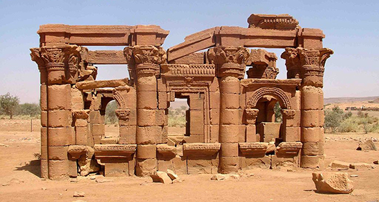 Der römische Kiosk, Naqa, Sudan