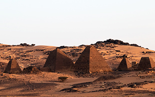 Die Pyramiden von Meroe, Sudan